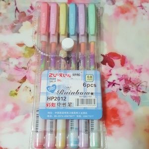 NWT Pastel Rainbow Colorful Gradient Gel Pens Pen